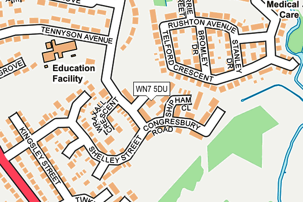 WN7 5DU map - OS OpenMap – Local (Ordnance Survey)