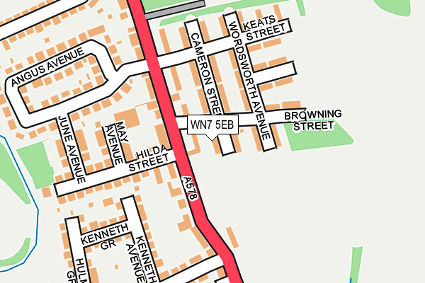 WN7 5EB map - OS OpenMap – Local (Ordnance Survey)
