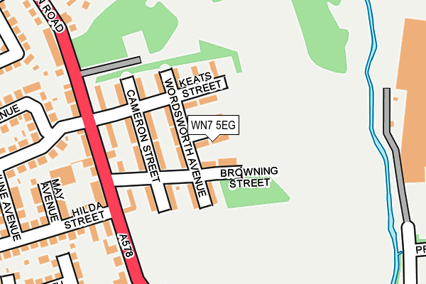WN7 5EG map - OS OpenMap – Local (Ordnance Survey)