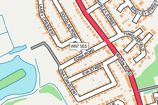 WN7 5ES map - OS OpenMap – Local (Ordnance Survey)