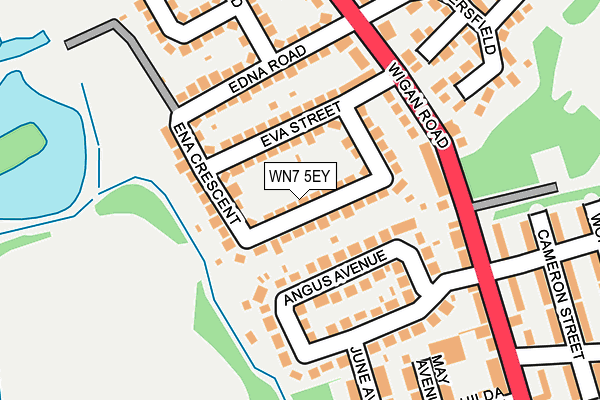WN7 5EY map - OS OpenMap – Local (Ordnance Survey)