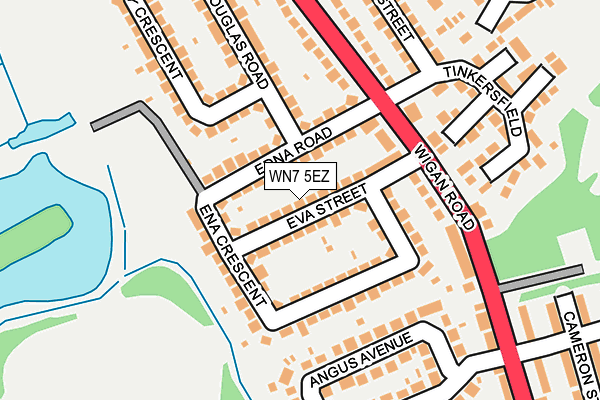 WN7 5EZ map - OS OpenMap – Local (Ordnance Survey)