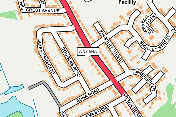 WN7 5HA map - OS OpenMap – Local (Ordnance Survey)