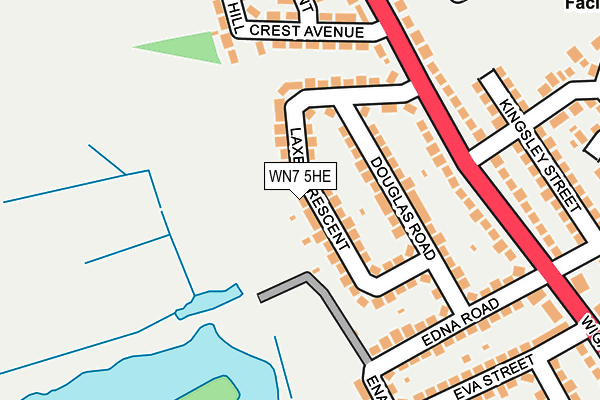 WN7 5HE map - OS OpenMap – Local (Ordnance Survey)