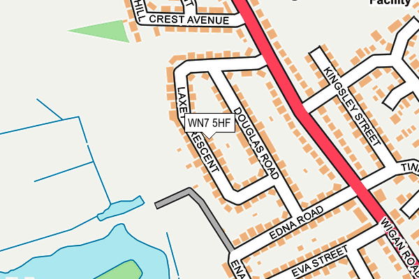 WN7 5HF map - OS OpenMap – Local (Ordnance Survey)