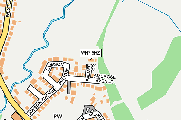 WN7 5HZ map - OS OpenMap – Local (Ordnance Survey)