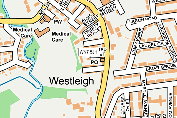 WN7 5JH map - OS OpenMap – Local (Ordnance Survey)