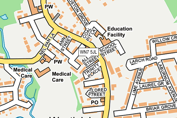 WN7 5JL map - OS OpenMap – Local (Ordnance Survey)