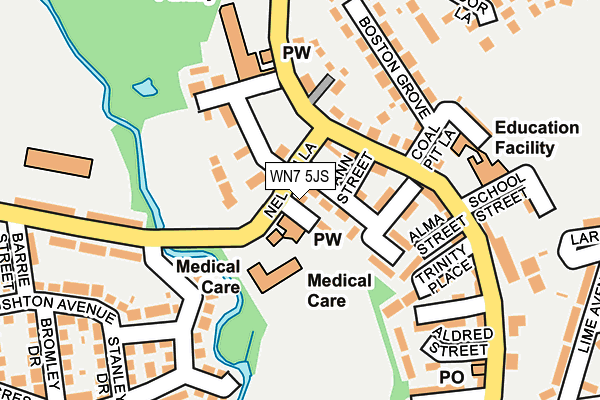 WN7 5JS map - OS OpenMap – Local (Ordnance Survey)