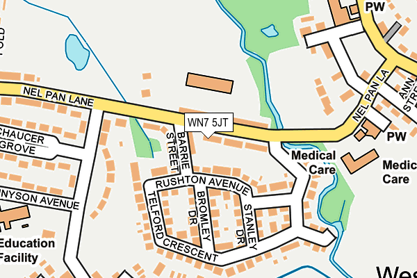 WN7 5JT map - OS OpenMap – Local (Ordnance Survey)
