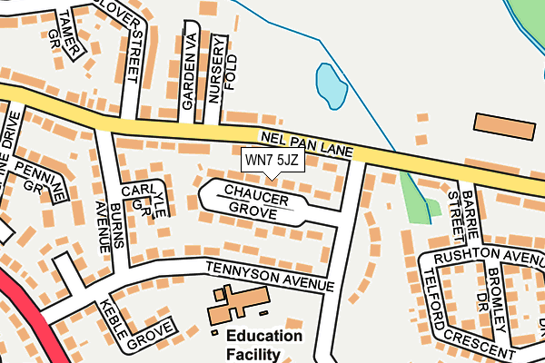 WN7 5JZ map - OS OpenMap – Local (Ordnance Survey)