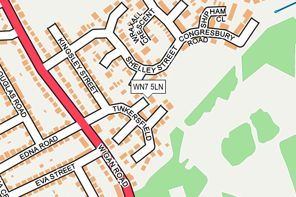 WN7 5LN map - OS OpenMap – Local (Ordnance Survey)