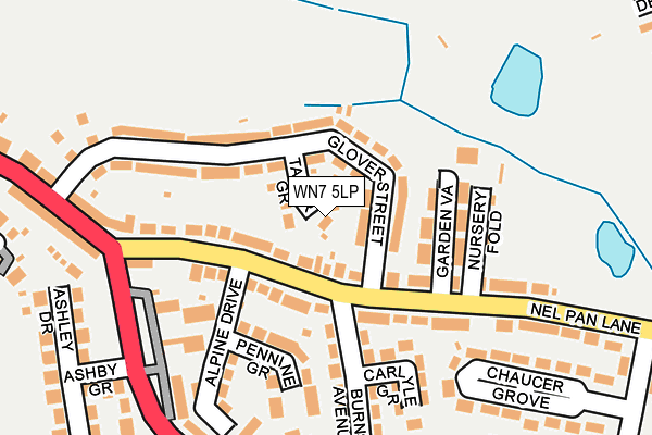 WN7 5LP map - OS OpenMap – Local (Ordnance Survey)