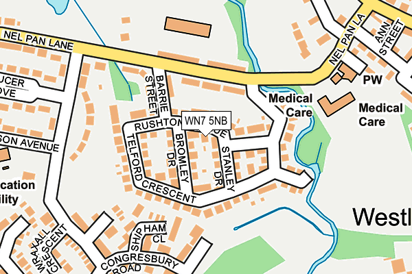 WN7 5NB map - OS OpenMap – Local (Ordnance Survey)