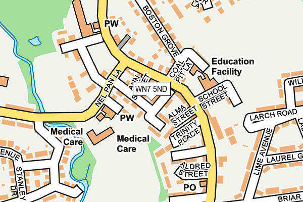 WN7 5ND map - OS OpenMap – Local (Ordnance Survey)