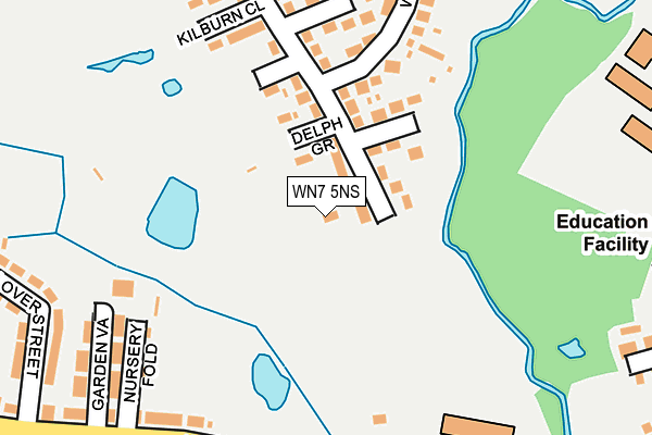 WN7 5NS map - OS OpenMap – Local (Ordnance Survey)