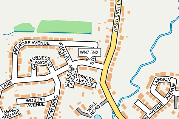WN7 5NX map - OS OpenMap – Local (Ordnance Survey)