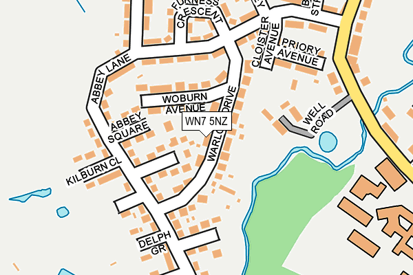 WN7 5NZ map - OS OpenMap – Local (Ordnance Survey)