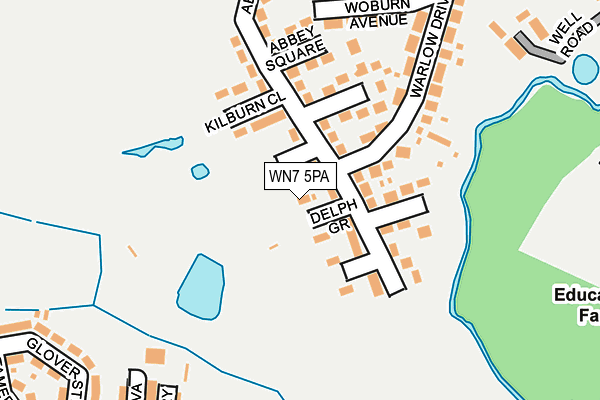 WN7 5PA map - OS OpenMap – Local (Ordnance Survey)