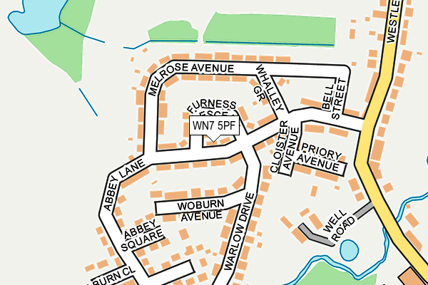 WN7 5PF map - OS OpenMap – Local (Ordnance Survey)