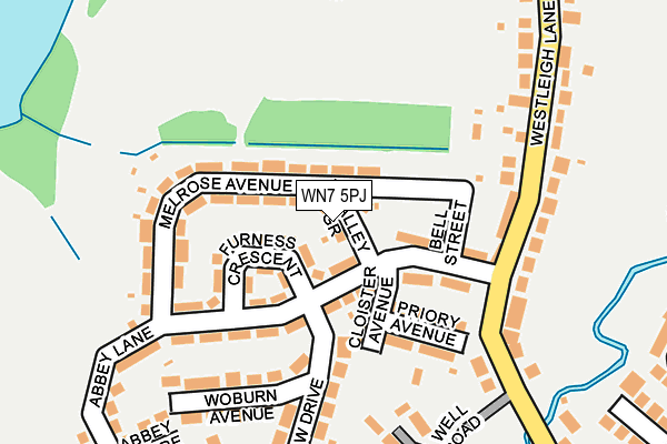 WN7 5PJ map - OS OpenMap – Local (Ordnance Survey)