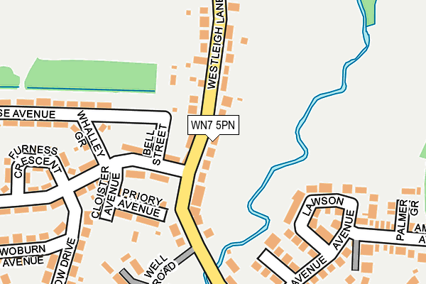 WN7 5PN map - OS OpenMap – Local (Ordnance Survey)