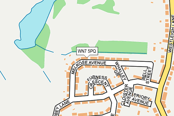 WN7 5PQ map - OS OpenMap – Local (Ordnance Survey)