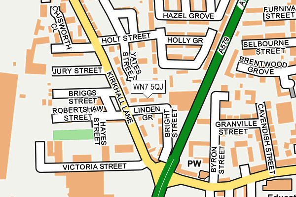 WN7 5QJ map - OS OpenMap – Local (Ordnance Survey)