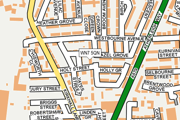 WN7 5QN map - OS OpenMap – Local (Ordnance Survey)