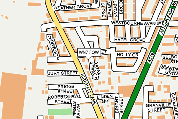 WN7 5QW map - OS OpenMap – Local (Ordnance Survey)