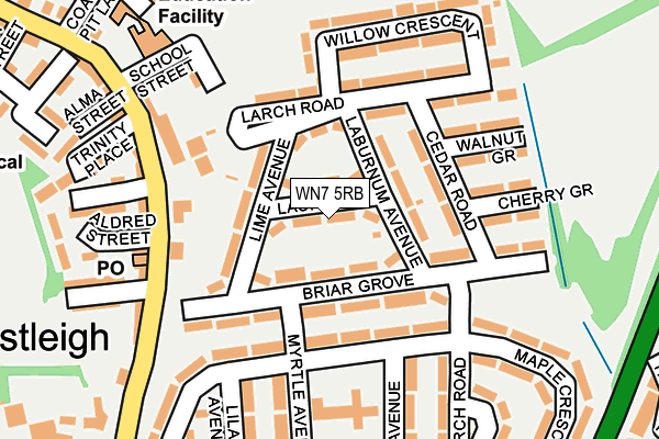 WN7 5RB map - OS OpenMap – Local (Ordnance Survey)