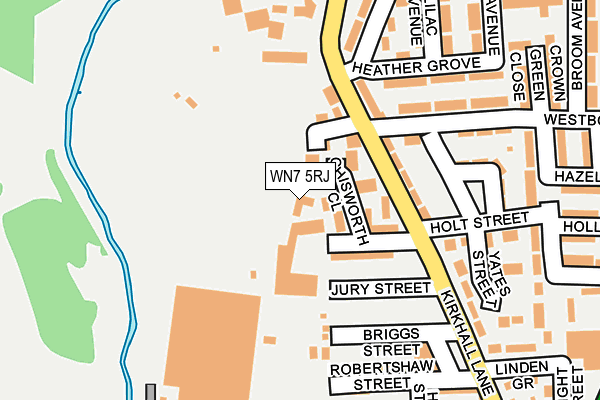 WN7 5RJ map - OS OpenMap – Local (Ordnance Survey)