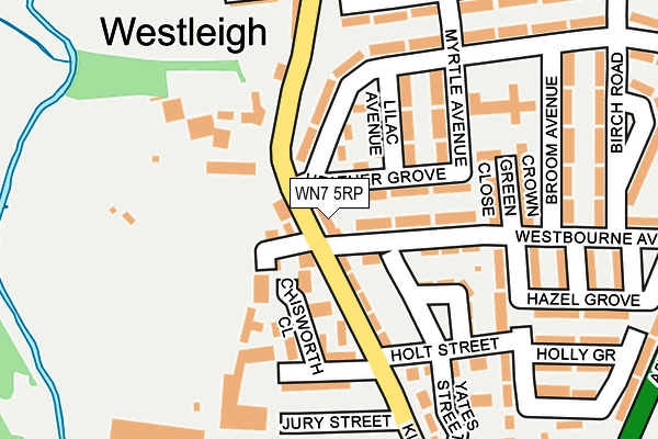 WN7 5RP map - OS OpenMap – Local (Ordnance Survey)