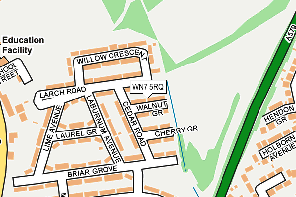WN7 5RQ map - OS OpenMap – Local (Ordnance Survey)