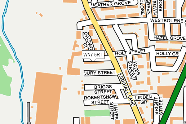 WN7 5RT map - OS OpenMap – Local (Ordnance Survey)
