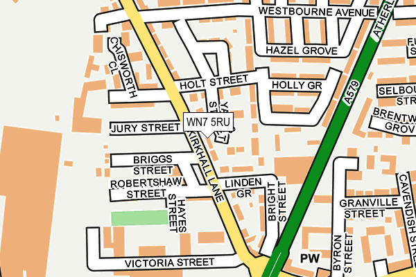 WN7 5RU map - OS OpenMap – Local (Ordnance Survey)