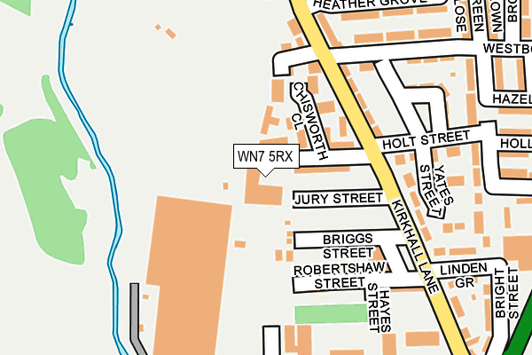 WN7 5RX map - OS OpenMap – Local (Ordnance Survey)