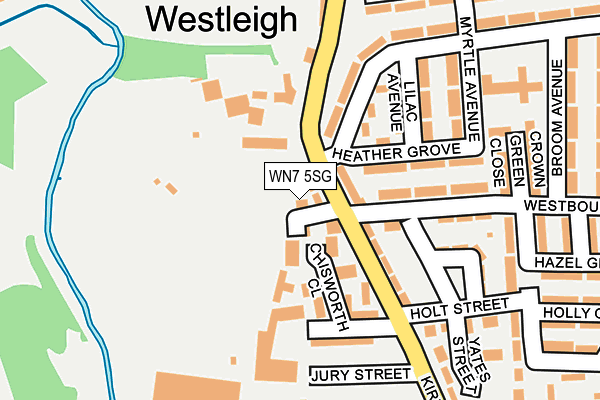 WN7 5SG map - OS OpenMap – Local (Ordnance Survey)