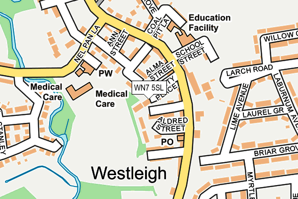 WN7 5SL map - OS OpenMap – Local (Ordnance Survey)