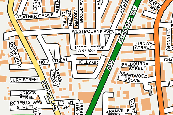 WN7 5SP map - OS OpenMap – Local (Ordnance Survey)