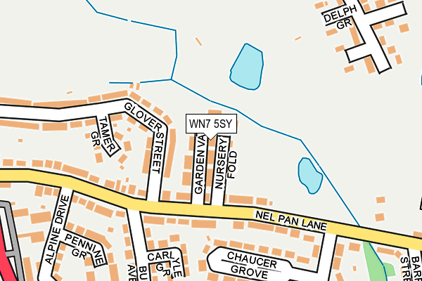 WN7 5SY map - OS OpenMap – Local (Ordnance Survey)