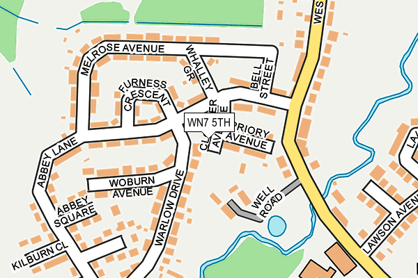 WN7 5TH map - OS OpenMap – Local (Ordnance Survey)