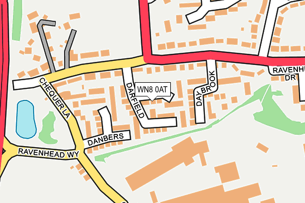 WN8 0AT map - OS OpenMap – Local (Ordnance Survey)