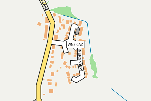 WN8 0AZ map - OS OpenMap – Local (Ordnance Survey)