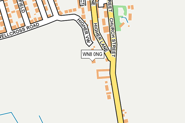 WN8 0NG map - OS OpenMap – Local (Ordnance Survey)