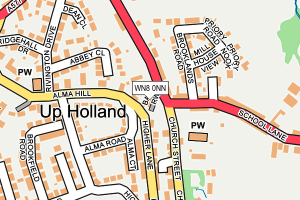WN8 0NN map - OS OpenMap – Local (Ordnance Survey)