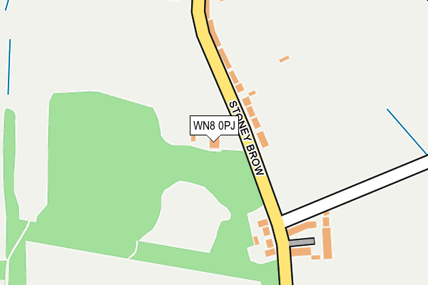 WN8 0PJ map - OS OpenMap – Local (Ordnance Survey)
