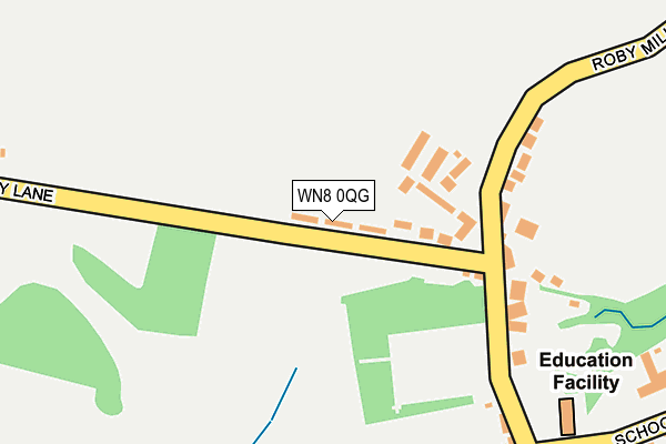 WN8 0QG map - OS OpenMap – Local (Ordnance Survey)