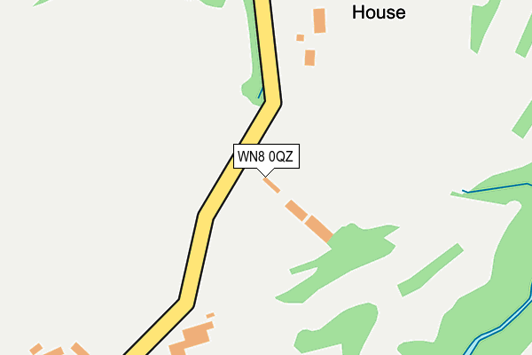 WN8 0QZ map - OS OpenMap – Local (Ordnance Survey)