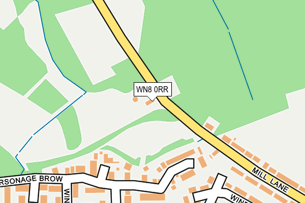 WN8 0RR map - OS OpenMap – Local (Ordnance Survey)